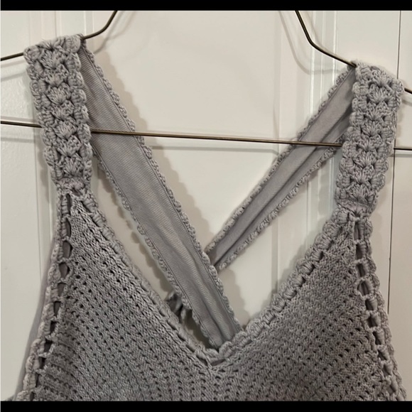 Athleta Crochet Silver/Gray Dress size small - Picture 2 of 7